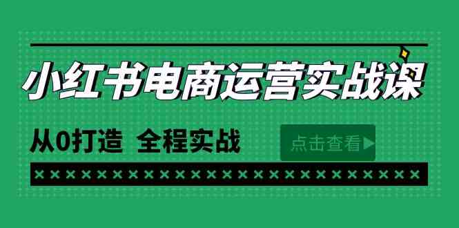 （9946期）最新小红书·电商运营实战课，从0打造  全程实战（65节视频课）-九零网创