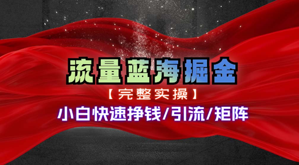 （11302期）热门赛道掘金_小白快速入局挣钱，可矩阵【完整实操】-九零网创
