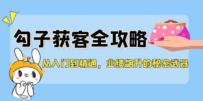 （12247期）从入门到精通，勾子获客全攻略，业绩飙升的秘密武器-九零网创