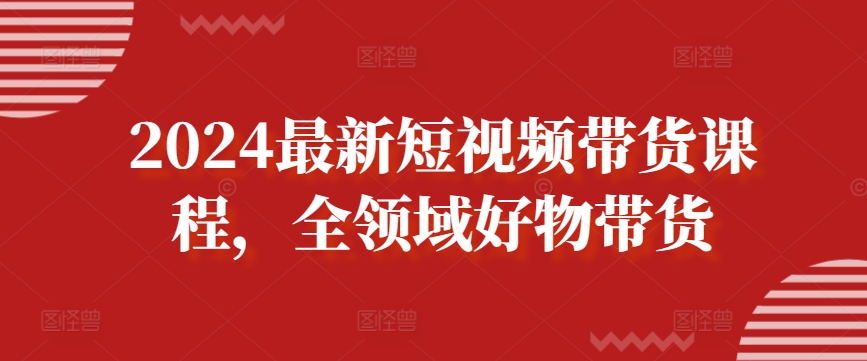 2024最新短视频带货课程，全领域好物带货-九零网创