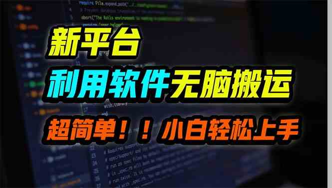 （9745期）新平台用软件无脑搬运，月赚10000+，小白也能轻松上手-九零网创