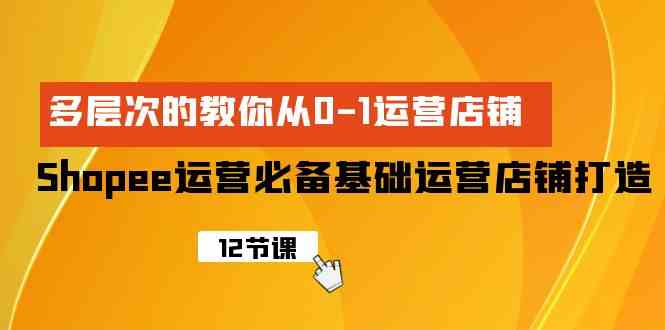 （9993期）Shopee-运营必备基础运营店铺打造，多层次的教你从0-1运营店铺-九零网创